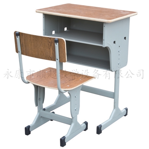 多层板双层翻盖课桌椅 SC-8090