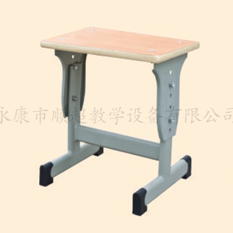 Steel wood small square stool SC - 8022