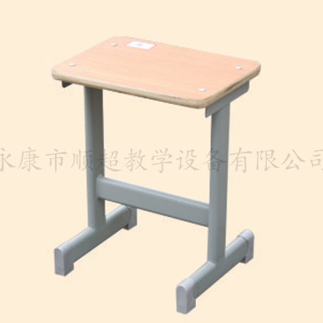 Steel wood small square stool SC - 8024